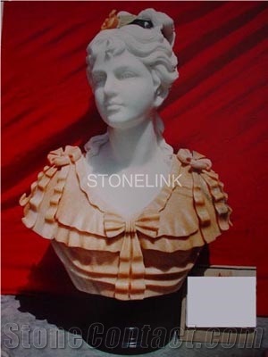 Slsc-086, Marble Head Statue, Stone Carving Product, Stone Sculpture, Statues(Figure Statue)