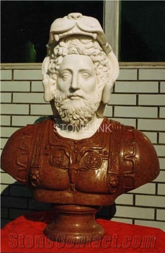 Slsc-097, Marble Head Statue, Stone Carving Product, Stone Sculpture, Statues(Figure Statue)