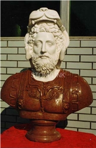 Slsc-097, Marble Head Statue, Stone Carving Product, Stone Sculpture, Statues(Figure Statue)