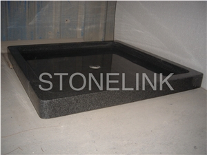 Slsh-007, Black Granite Shower Trays, Black Granite Bases