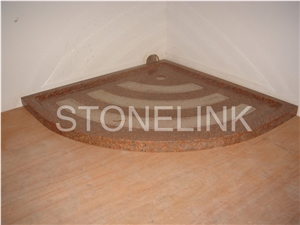 Slsh-009, Brown Granite Shower Tray