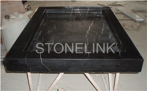 Slsh-011, Nero Marquina Marble Shower Tray
