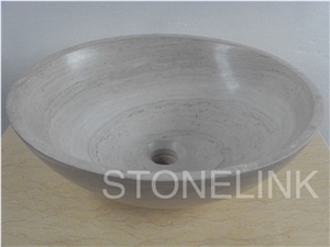 Slsi-168, White Wooden Marble Basin, Countertop Basin Slsi-168, White Wooden Marble Basin, Countertop Basin