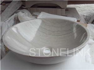Slsi-192, Grey Marble Round Basin,Countertop Basin