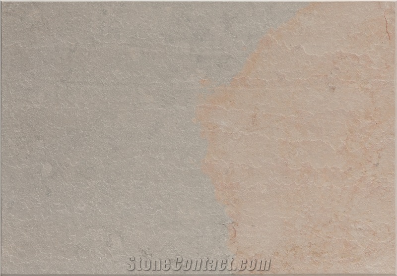 Ataija Mix Limestone, Beige/Blue Polished Limestone