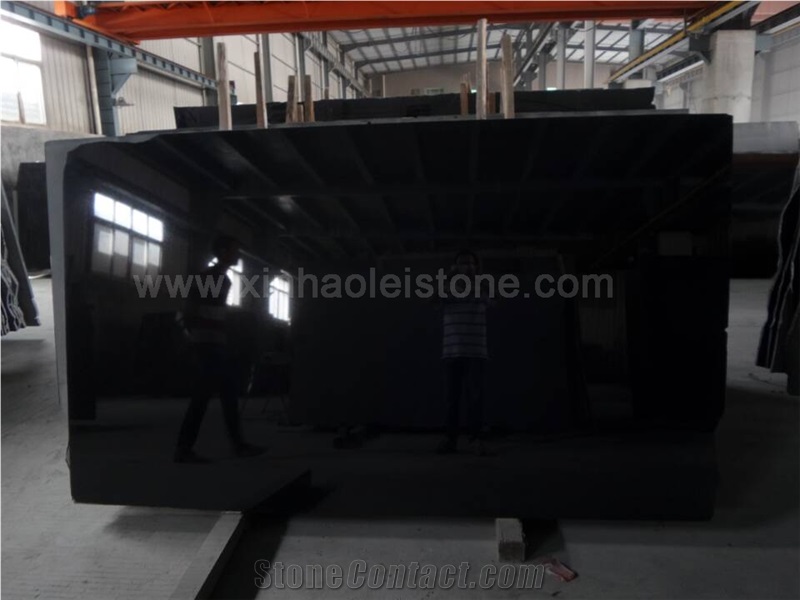 Absolute Black Granite, Shanxi Black Granite Slabs & Tiles for Monument, Walling, Flooring Etc.