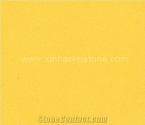 B803 Pure Yellow Quartz Stone Tiles & Slabs for Countertops, Walling, Flooring