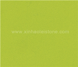 B804 Pure Green Quartz Stone Tiles & Slabs for Countertops, Walling, Flooring