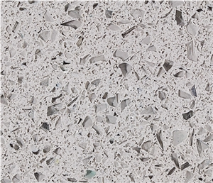 Crystal Light Grey Quartz Stone Tiles & Slabs, A806 Crystal Light Grey Quartz, China Engineered Crystal Light Grey Quartz