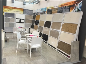 F044 Autumn Leaf Quartz Stone Slabs & Tiles for Countertops, Walling, Flooring