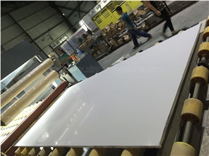Pure White Quartz Stone,China White Quartz Slabs,Manmade Stone Engineered Stone