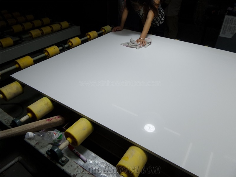 Pure White Quartz Stone,China White Quartz Slabs,Manmade Stone Engineered Stone