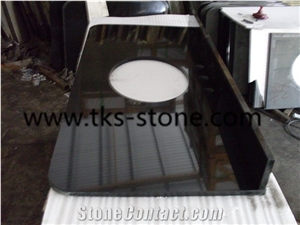 Black Granite Bath Top/China Absolutely Black Granite/Mongolia Black Bathroom Countertops/Custom Vanity Tops/Abathroom Vanity Tops,China Black Bath Tops