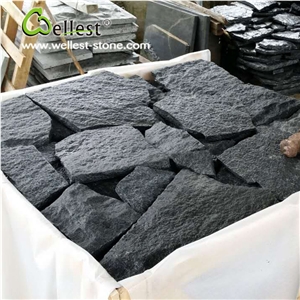 G654 Sesame Black Irregular Tile for Floor Paving and Wall Cladding, G654 Granite Cube Stone & Pavers