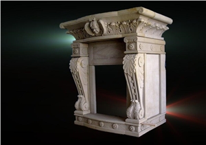Sandstone Handcarved Fireplace Sandstone Handcarved Fireplace