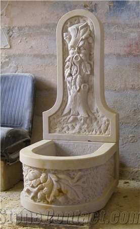 Sandstone Wall Mounted Fountain, Garden Fountains