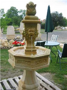Sandstone Wall Mounted Fountain, Garden Fountains
