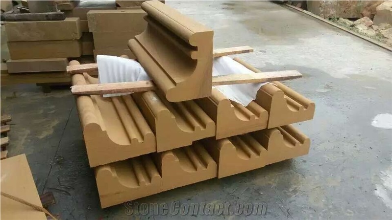 China Yellow Sandstone Balustrade & Baluster for Building Decoration
