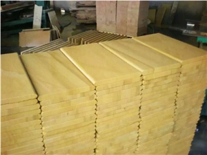 China Yellow Sandstone Pool Coping Pavers