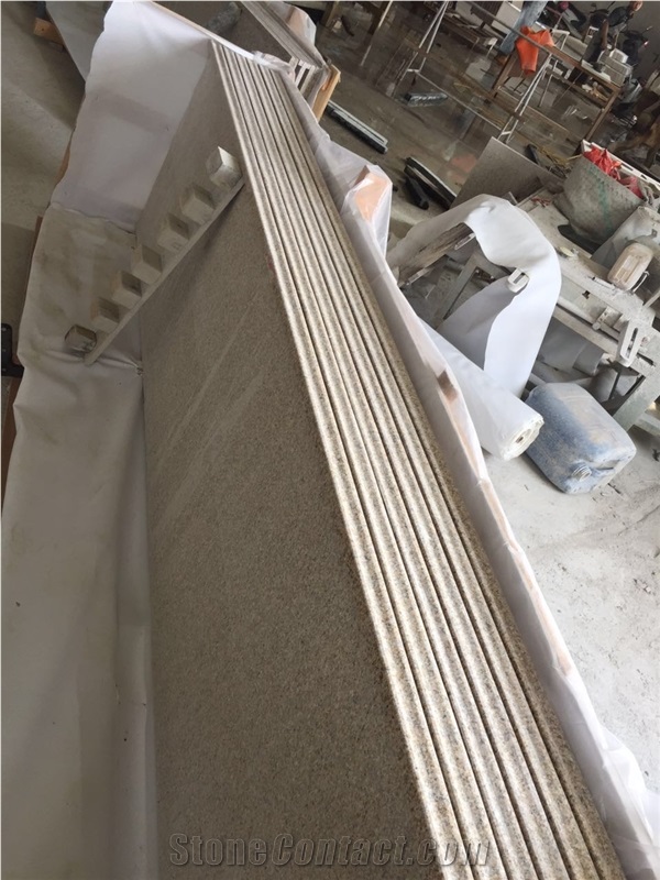 Fargo Zhangpu Rust Granite Polished Kitchen Countertops, China Yellow Granite Kitchen Worktops, Custom Kitchen Countertops