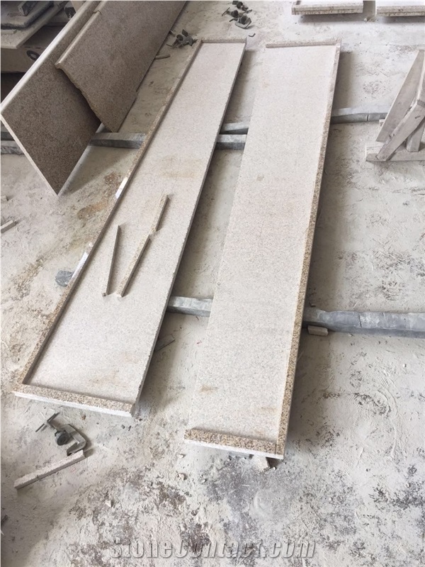 Fargo Zhangpu Rust Granite Polished Kitchen Countertops, China Yellow Granite Kitchen Worktops, Custom Kitchen Countertops