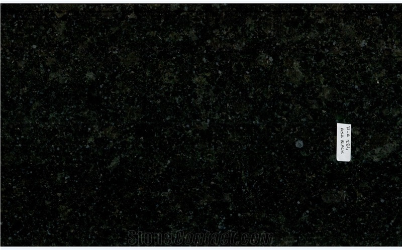 Ash Black Granite Slabs, India Black Granites