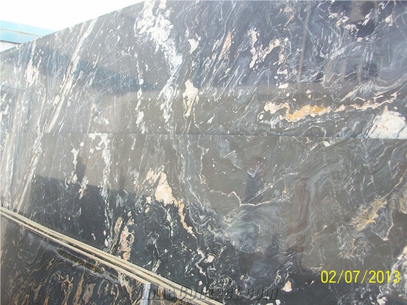 Turkey Nero Picasso Block Marble