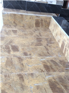 Turkey Rame Block Marble, Brown Marble Blocks