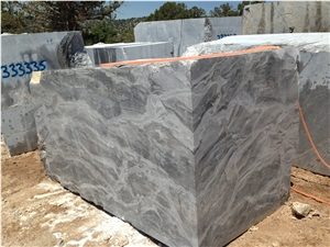 Turkey Silver Fantasy Block Marble, Grey Marble Blocks