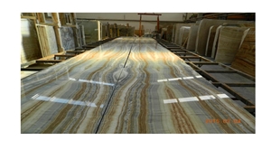Turkey Yellow and Green Onyx Slabs