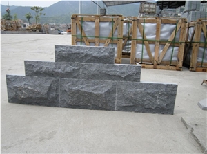 G654 Graphite Grey Mushroom Stone, Sesame Black,Granite Padang Dark,China Dark Grey Granite Walling