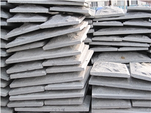 G654 Mushroomed Wall Covering, Graphite Grey, Sesame Black, Padang Dark, China Dark Grey Granite Wallings