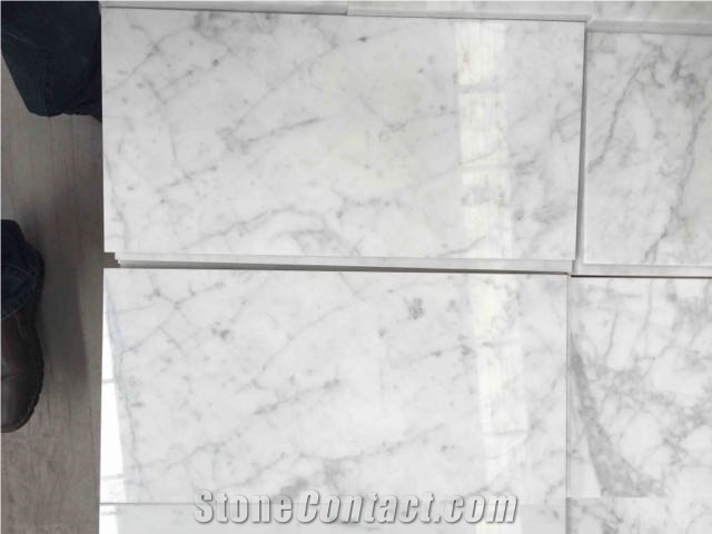 Carrara White Marble Tiles & Slabs, White Marble Tiles & Slabs