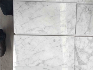 Carrara White Marble Tiles & Slabs, White Marble Tiles & Slabs