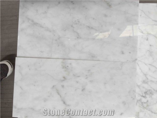 Carrara White Marble Tiles & Slabs, White Marble Tiles & Slabs