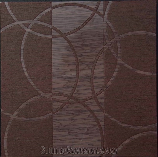 Purple Wood Grain Slabs & Tiles, Turkey Lilac Marble