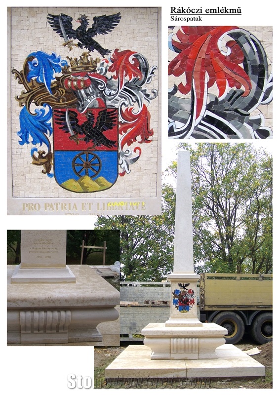 Kanfanar Limestone and Mosaic Art Work Memorial