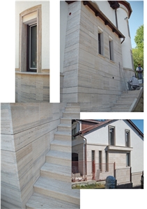 Travertino Silver Fume Facade
