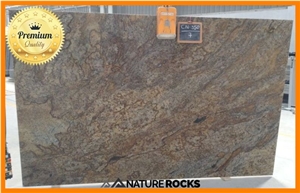 Golden Beach Granite Tiles & Slabs, Multicolor Polished Granite Floor Tiles, Wall Tiles