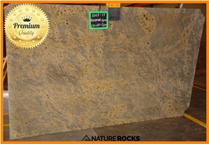 Kashmir Gold Granite Tiles & Slabs, Yellow Polished Granite Floor Tiles, Wall Tiles
