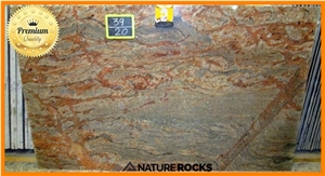 Vyara Juparana Granite Tiles & Slabs, Multicolor Polished Granite Floor Tiles, Wall Tiles