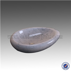 Bianco Carrara Marble Sink, White Marble Sinks & Basins Bianco Carrara Marble Sink, White Marble Sinks & Basins