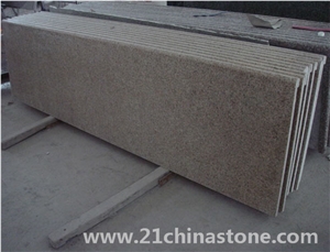 Csi-G682 Rustic Granite Kitchen Tops/Worktops/China Sunset Giallo Granite Round Kitchen Tops-02