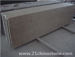 Csi-G682 Rustic Granite Kitchen Tops/Worktops/China Sunset Giallo Granite Round Kitchen Tops-02