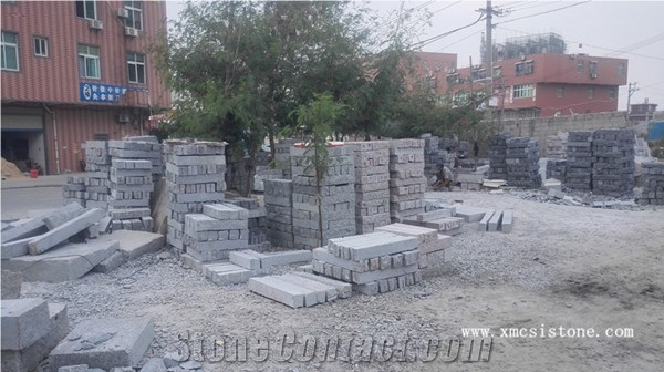 G602 Granite Sardinia Grey Granite Japanese Style Pillars/ Garden Palisade,Exterior Stone/ Landscaping Stone