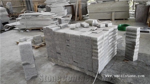 Hot Sale-G601 New Bianco Sardo Grey Granite Cube Stone /Cobble Stone for Pavers,Landscaping Stone/ Exterior Stone