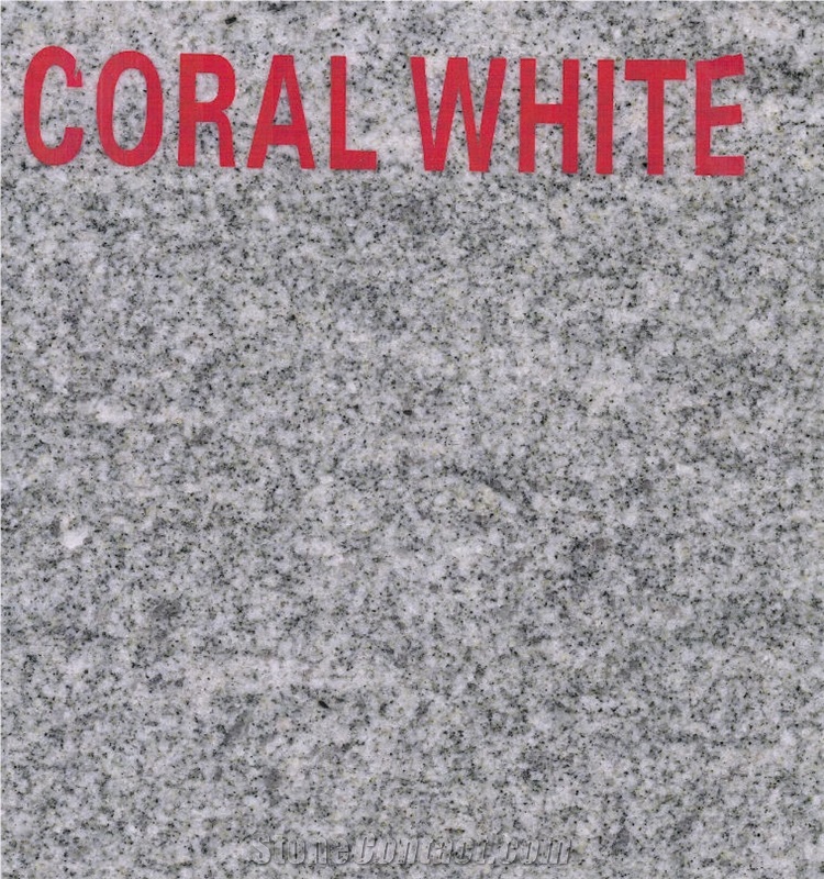 Coral White Granite Tiles & Slabs, White Polished Granite Floor Tiles, Wall Tiles