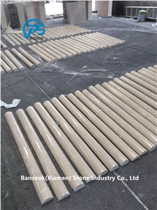 Beige Marble Round Column,Roman Columns & Pillars, Beige Column Yellow Marble Roman Columns