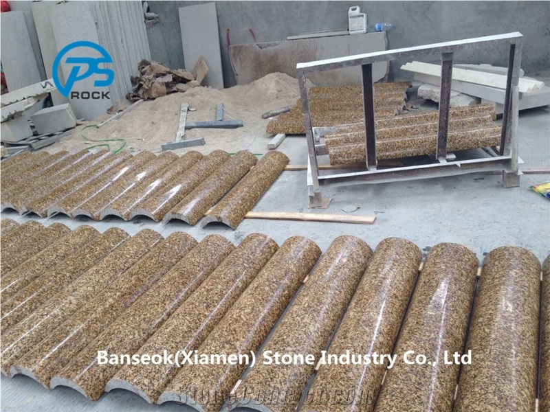 China Brown Granite Column, China Roman Columns