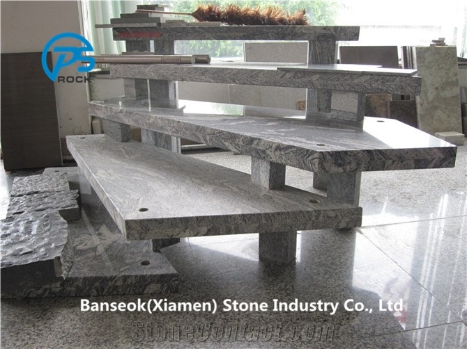 China Juparana Granite Stairs & Steps, Multicolor Granite Stairs, China Granite Stair Riser